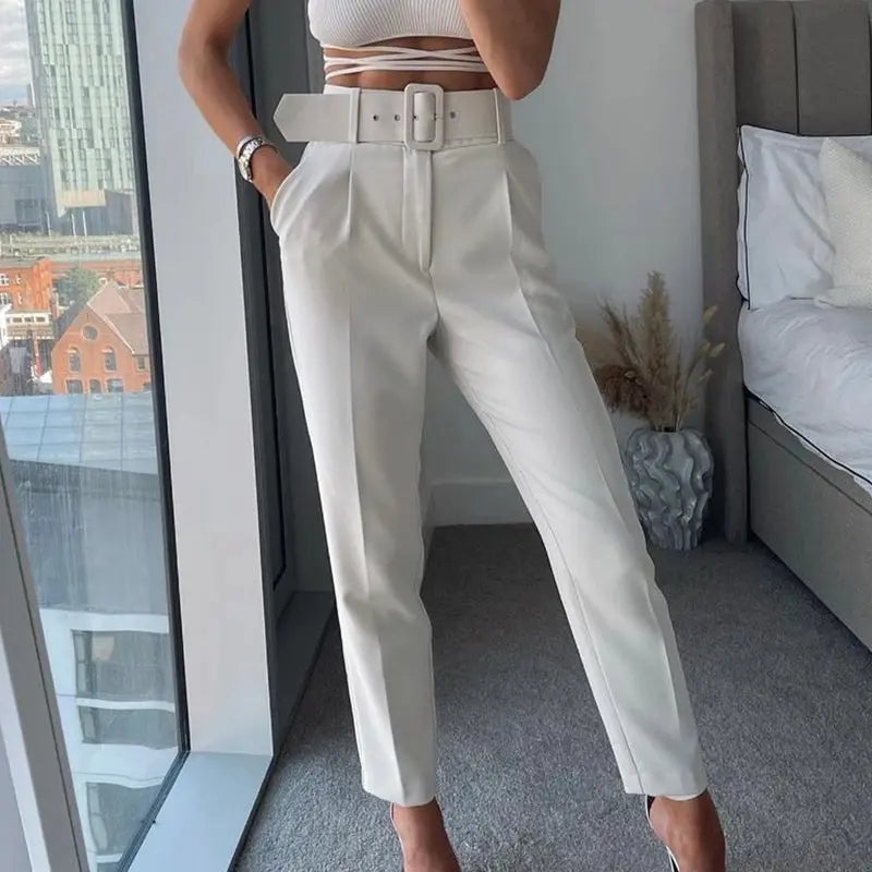 LS | Women Refined Workwear Tapered Pants Lion Style