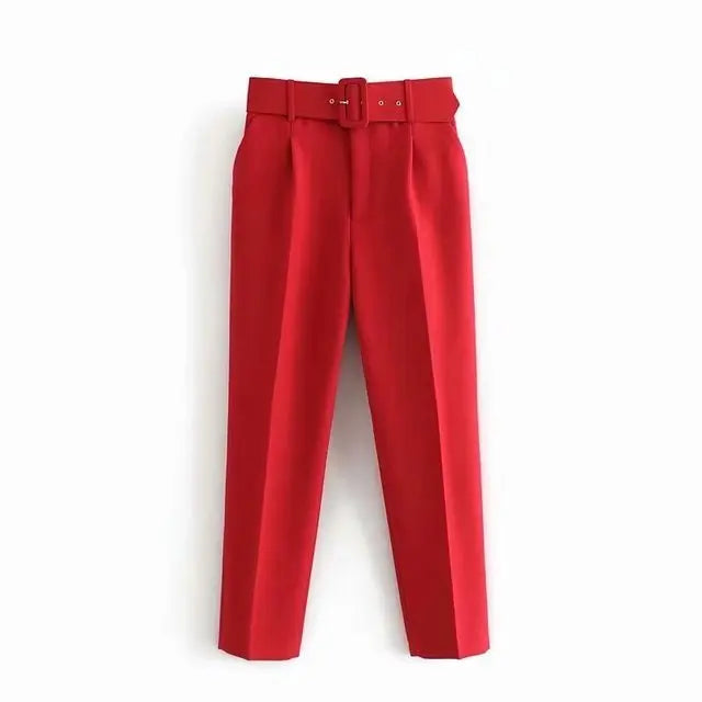 LS | Women Refined Workwear Tapered Pants Lion Style