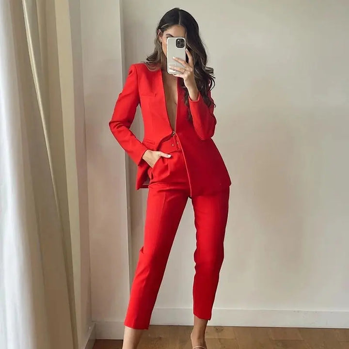 LS | Women Refined Workwear Tapered Pants Lion Style