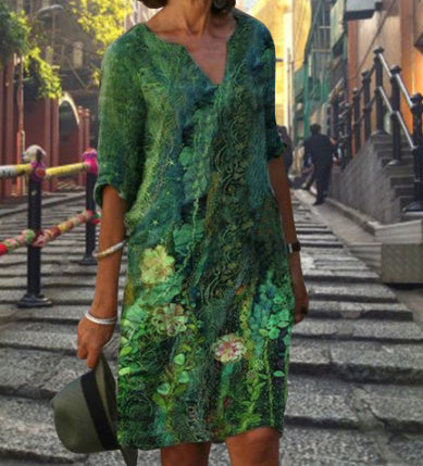 LS | Women Relaxed Fit Mini Dress Lion Style
