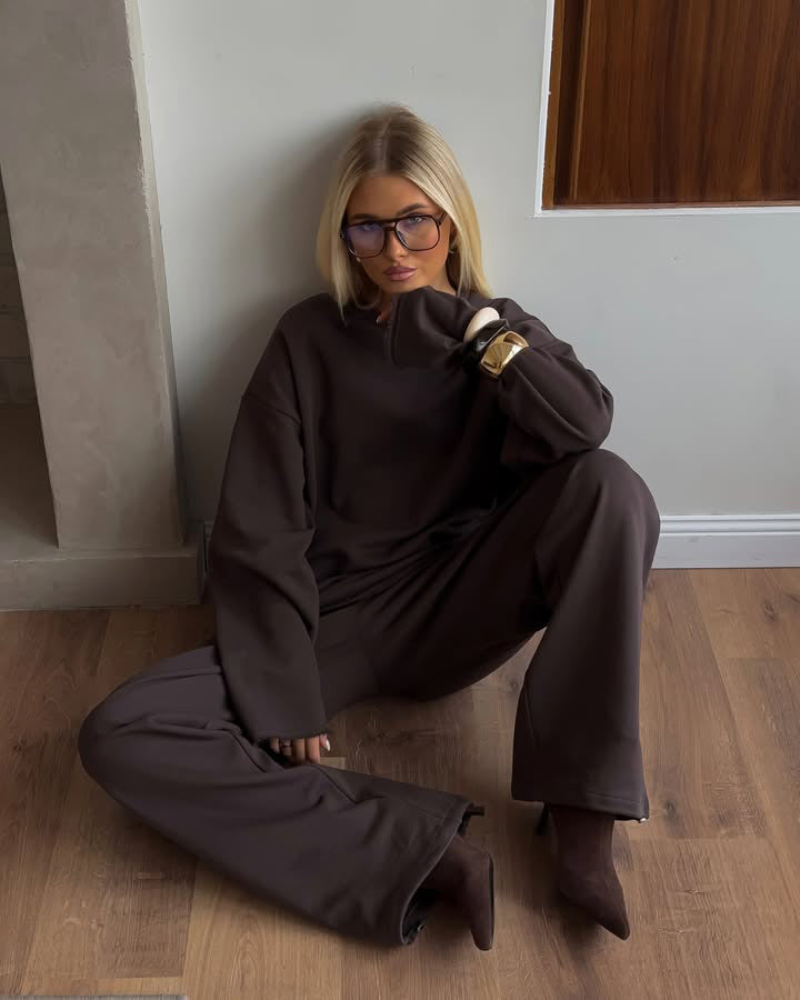 LS | Women Relaxed Sweat Lounge Set Lion Style