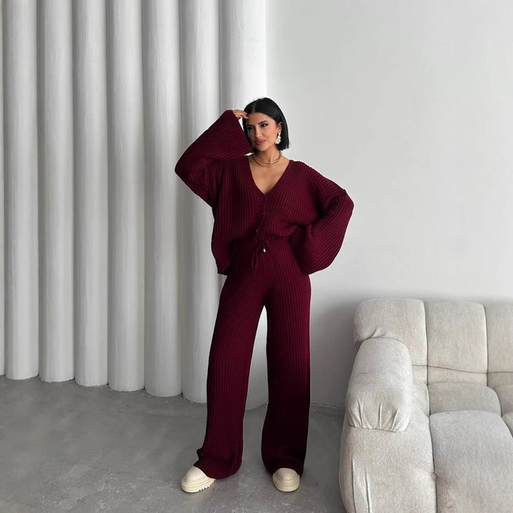 LS | Women Ribbed Lounge Set Lion Style