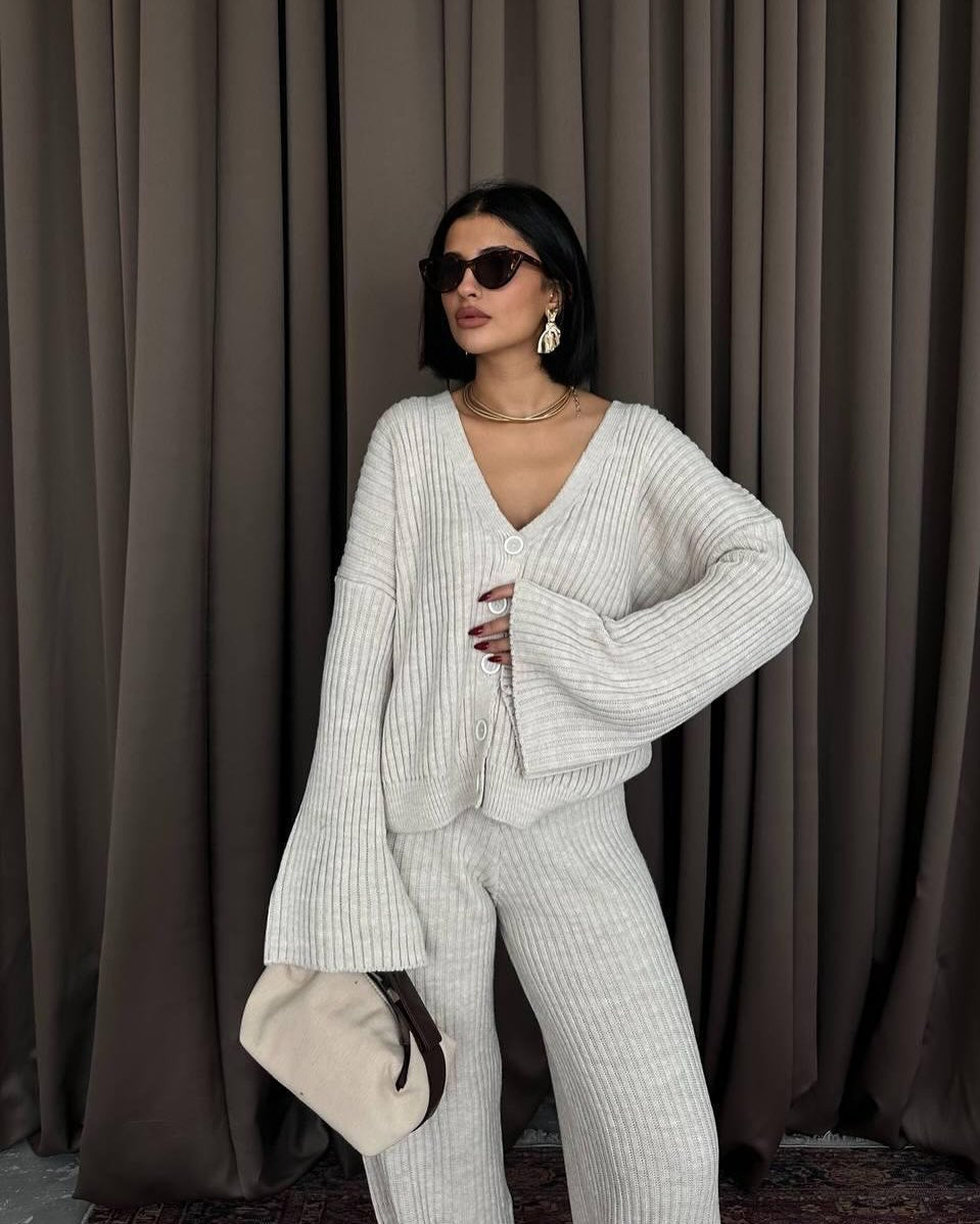 LS | Women Ribbed Lounge Set Lion Style