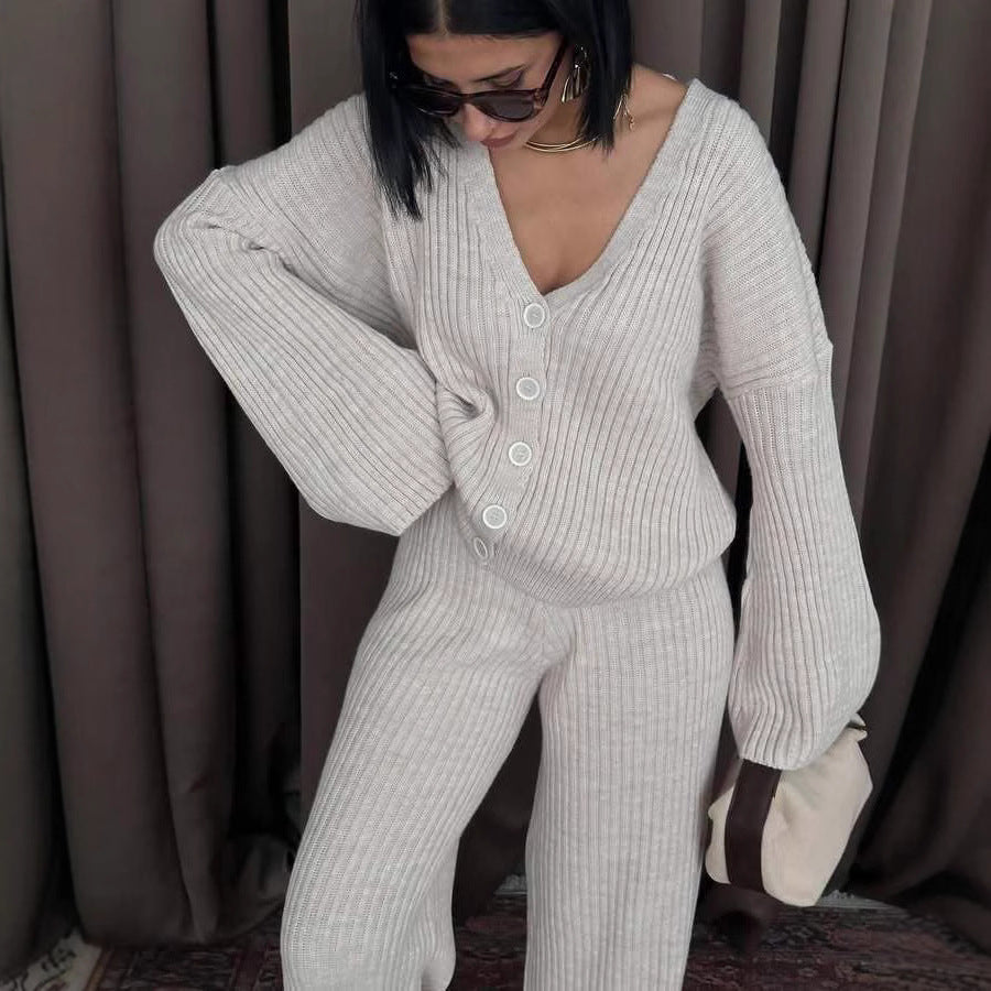 LS | Women Ribbed Lounge Set Lion Style