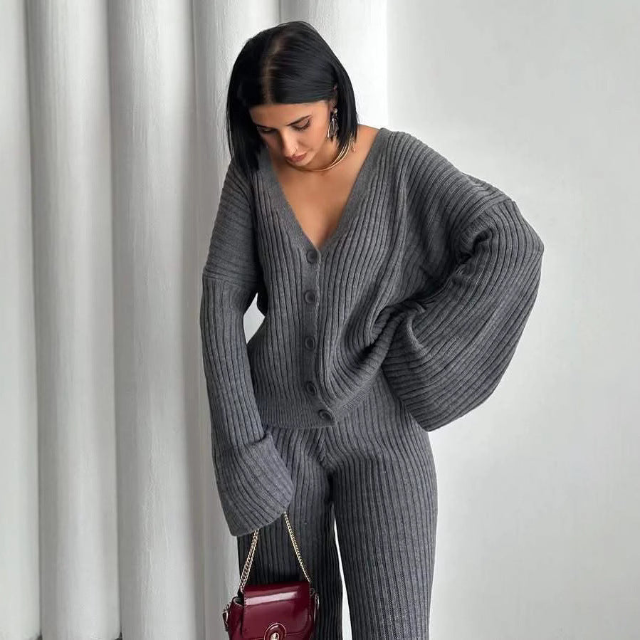 LS | Women Ribbed Lounge Set Lion Style