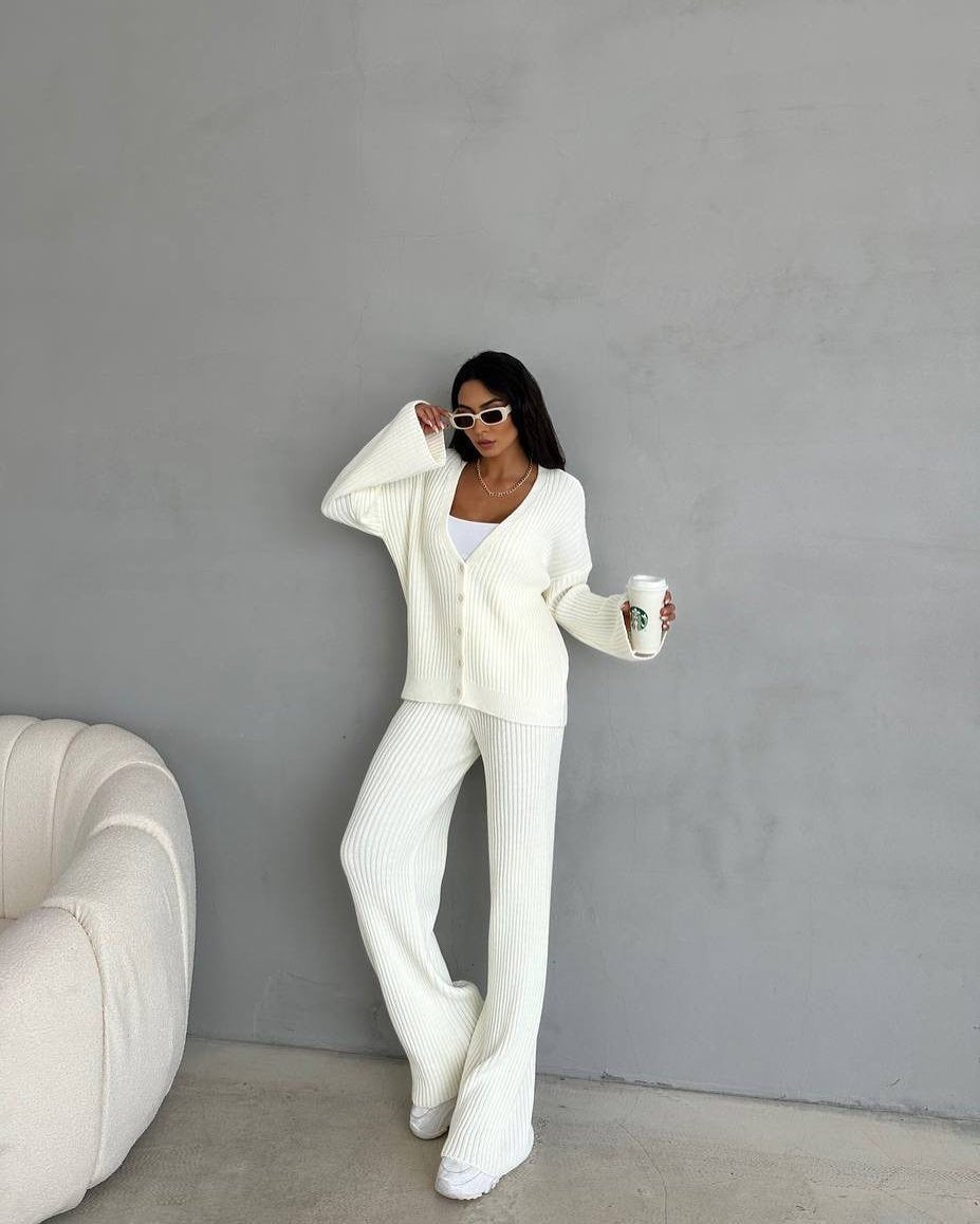 LS | Women Ribbed Lounge Set Lion Style