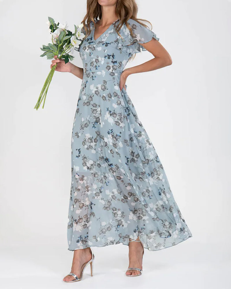 LS | Women Romantic Maxi Dress Lion Style