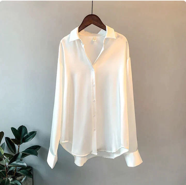 LS | Women Silky Casual Blouse Lion Style