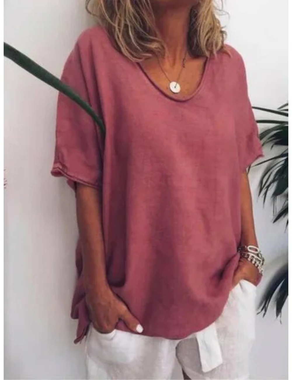 LS | Women Simple Daily Top Lion Style
