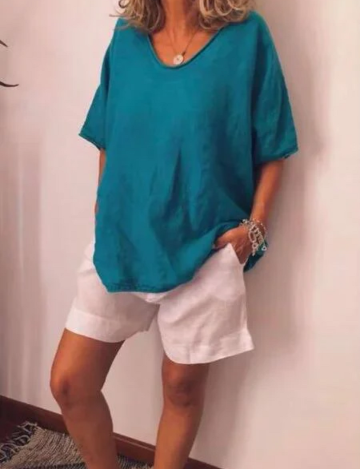 LS | Women Simple Daily Top Lion Style