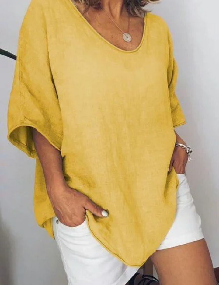 LS | Women Simple Daily Top Lion Style