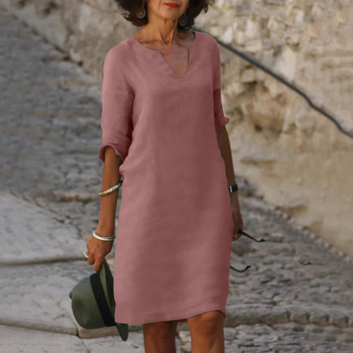 LS | Women Simple Summer Mini Dress Lion Style
