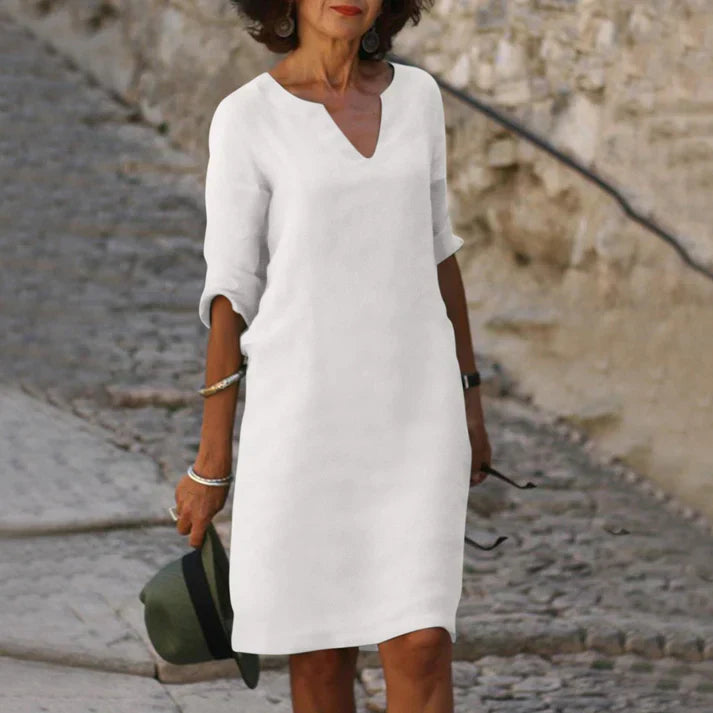 LS | Women Simple Summer Mini Dress Lion Style