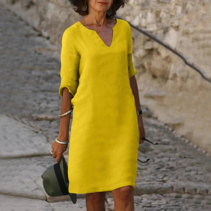 LS | Women Simple Summer Mini Dress Lion Style
