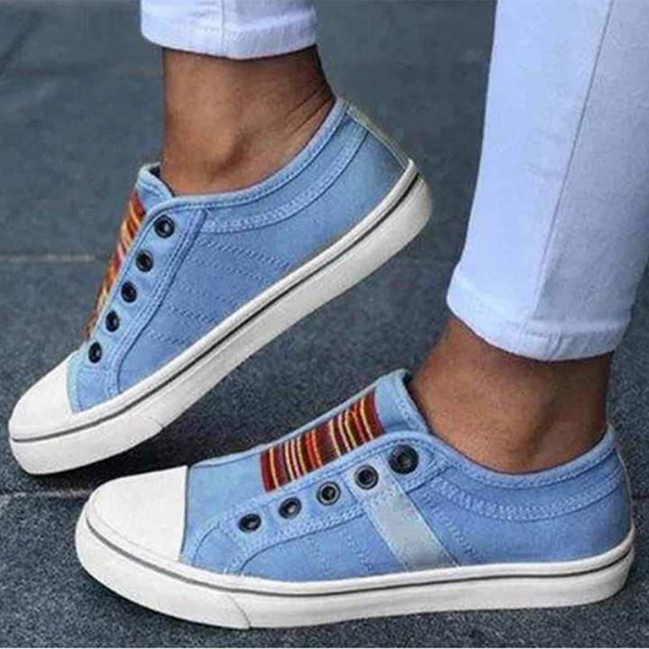 LS | Women Slip On Canvas Orthopedic Shoes Lion Style