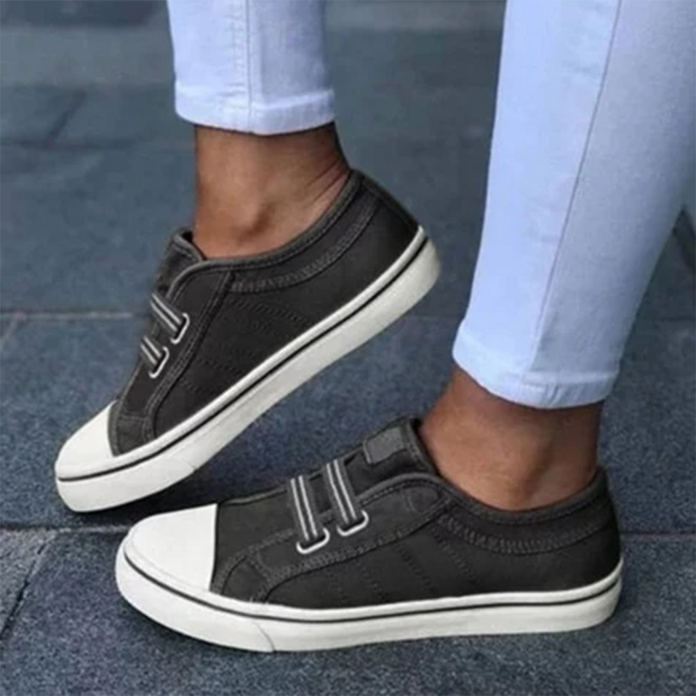 LS | Women Slip On Canvas Orthopedic Shoes Lion Style
