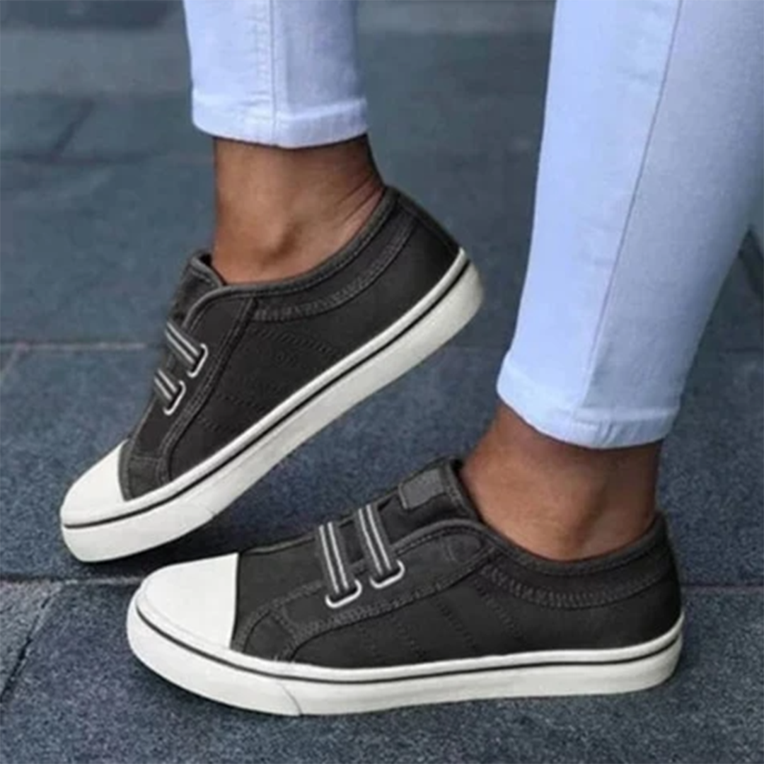 LS | Women Slip On Canvas Orthopedic Shoes Lion Style
