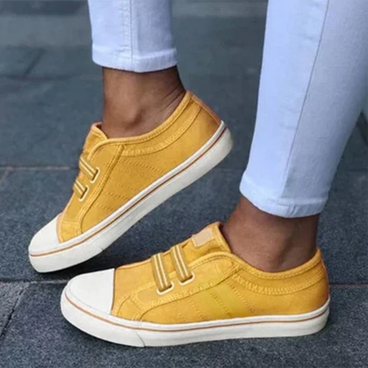 LS | Women Slip On Canvas Orthopedic Shoes Lion Style