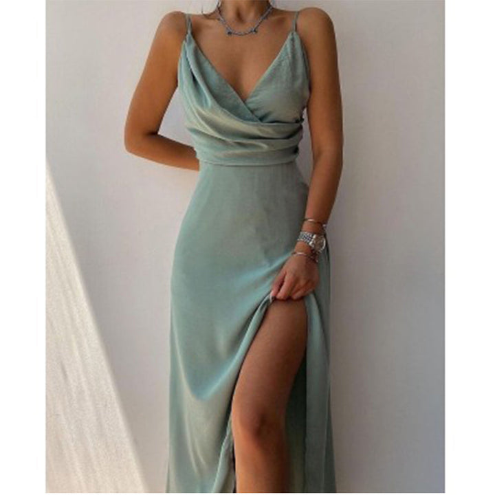 LS | Women Slip Style Maxi Dress Lion Style