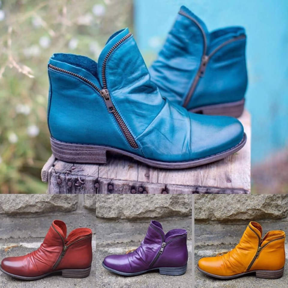 LS | Women Slouchy Ankle Orthopedic Boots Lion Style