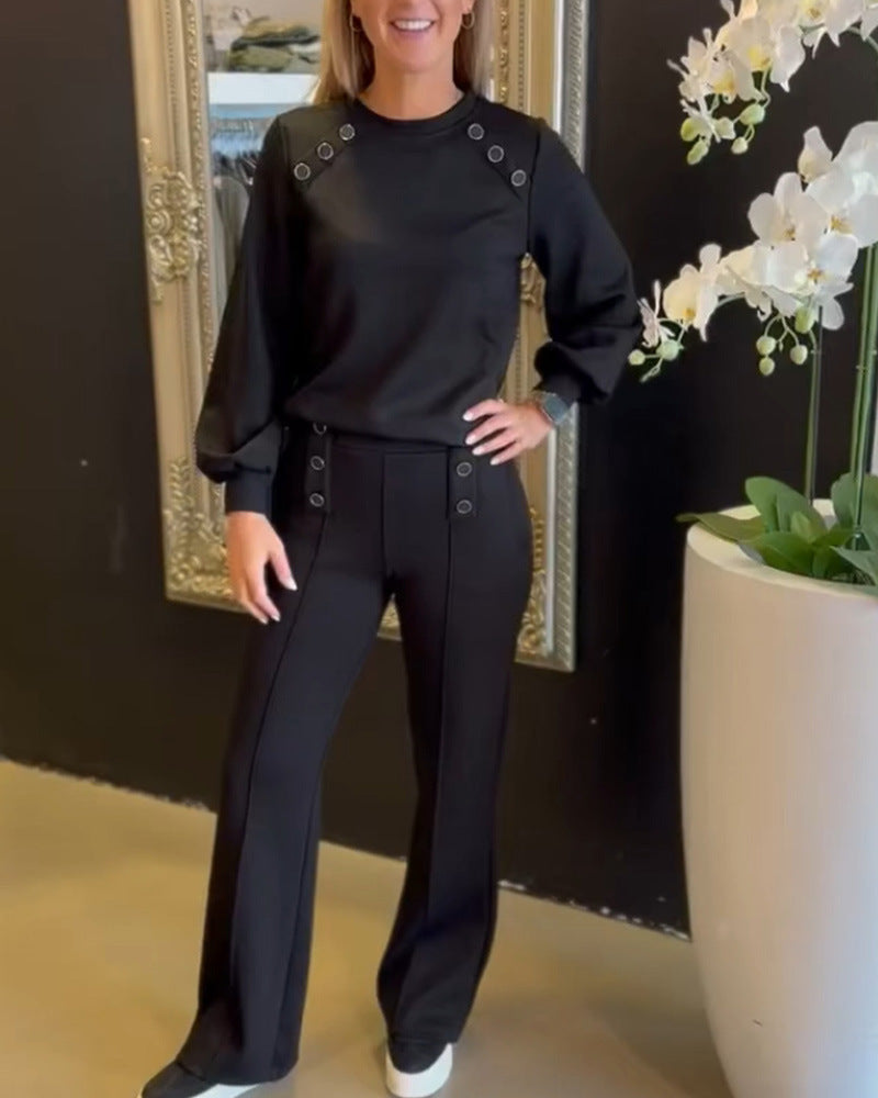 LS | Women Smart Casual Pants Set