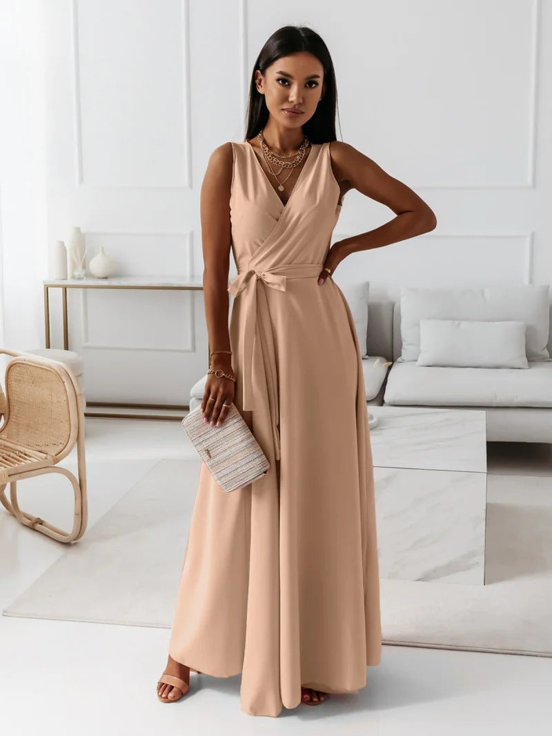 LS | Women Smooth Drape Maxi Dress Lion Style