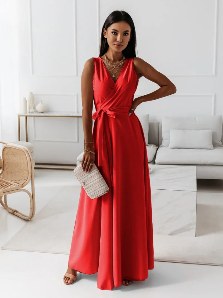 LS | Women Smooth Drape Maxi Dress Lion Style
