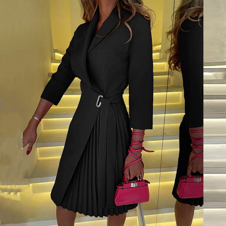 LS | Women Soft Contrast Dress Lion Style