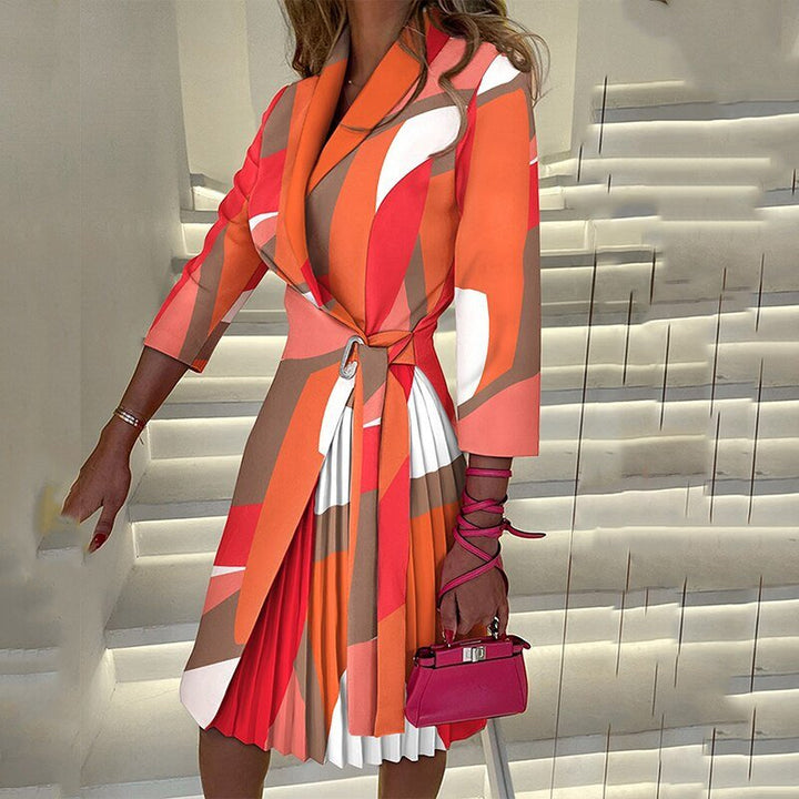 LS | Women Soft Contrast Dress Lion Style