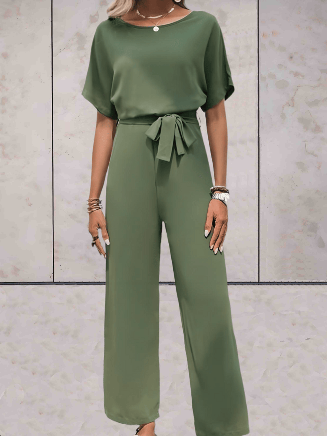 LS | Women Soft Flowing Jumpsuit Lion Style