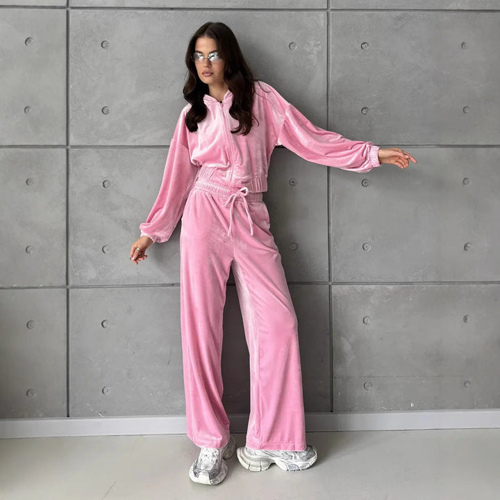 LS | Women Soft Glam Lounge Set Lion Style