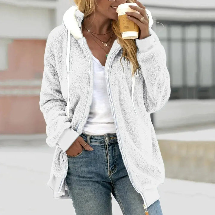 LS | Women Soft Sherpa Zip Hoodie Lion Style