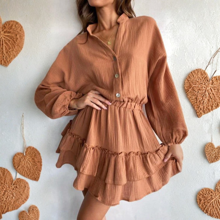 LS | Women Soft Tier Mini Dress