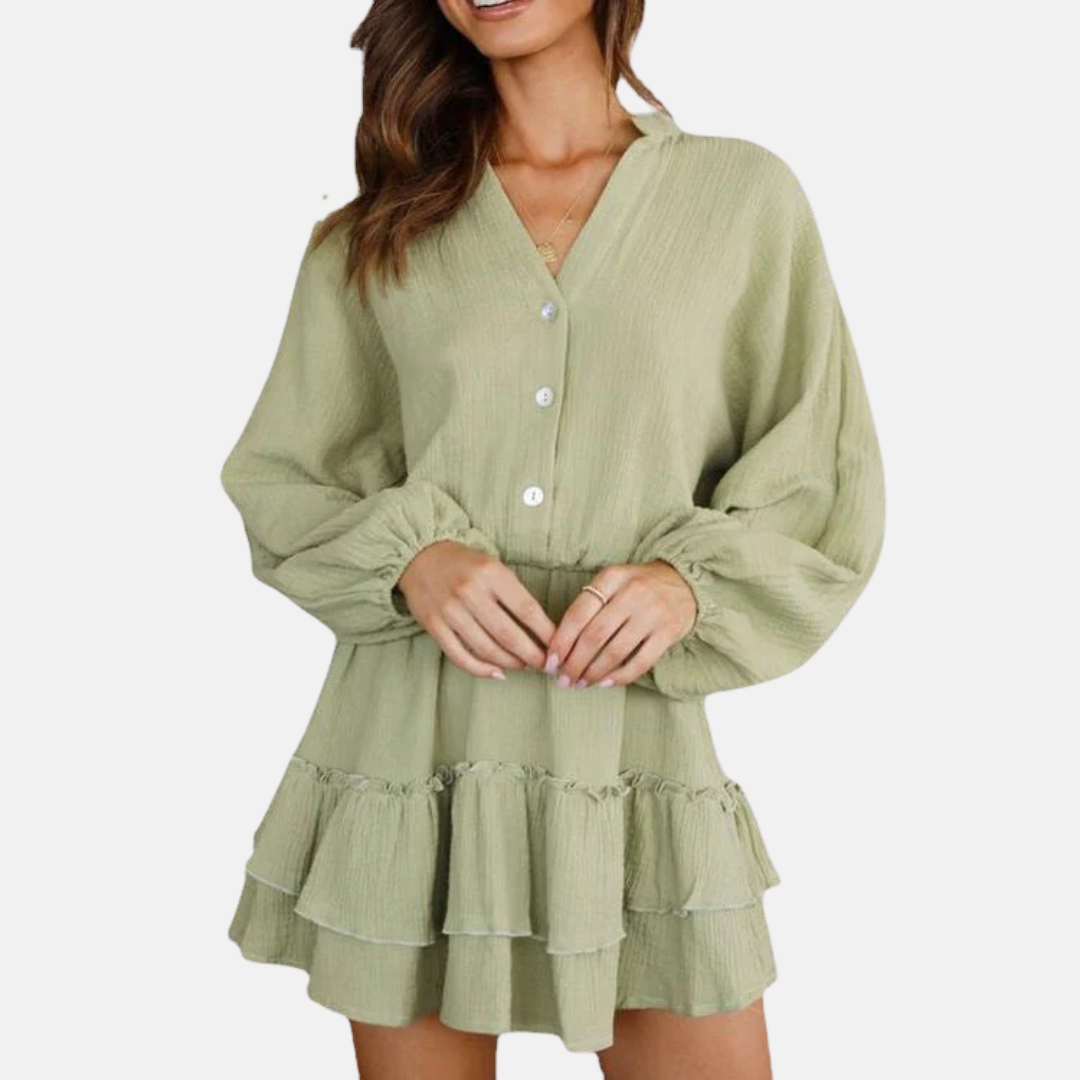 LS | Women Soft Tier Mini Dress