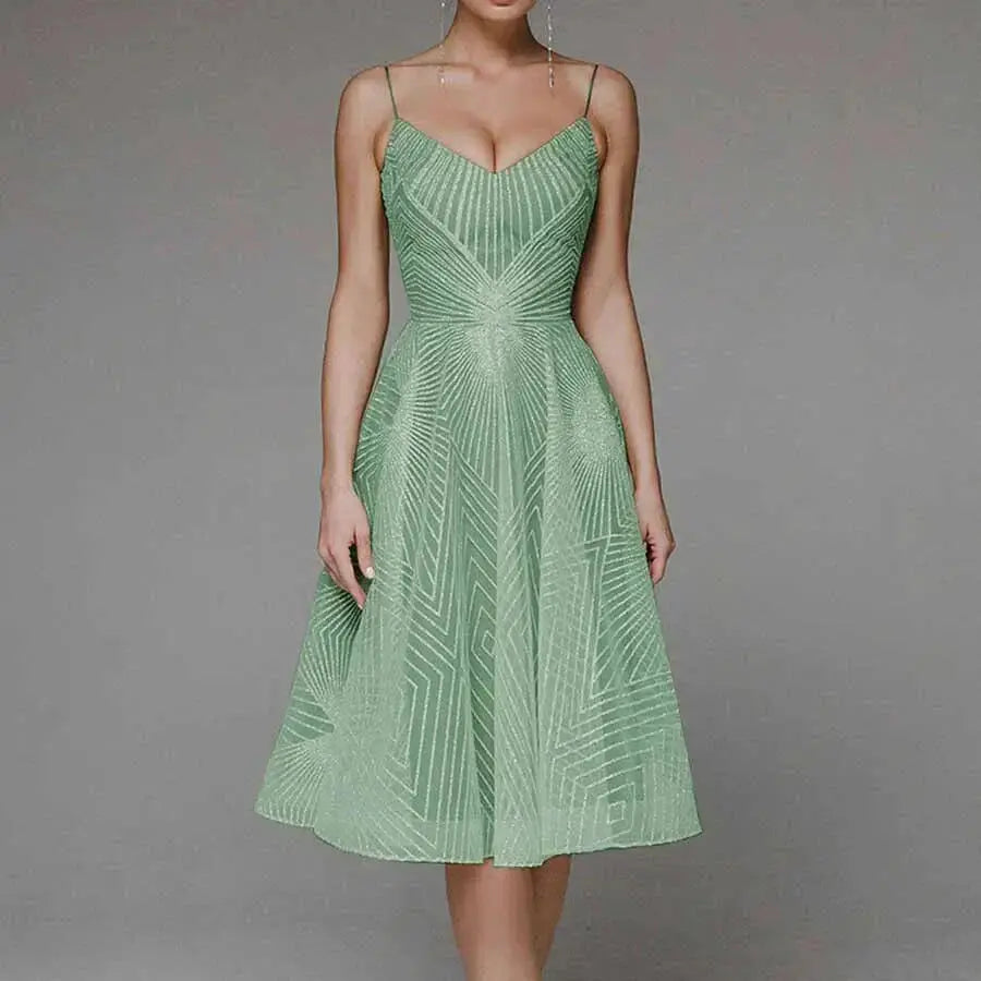 LS | Women Soft Tulle Midi Dress Lion Style