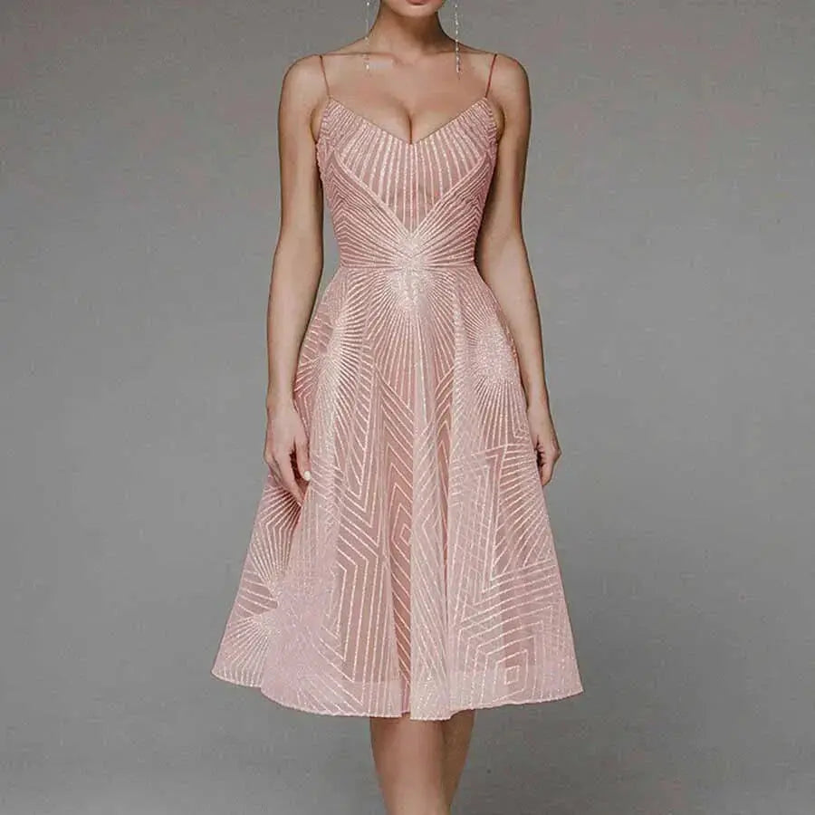 LS | Women Soft Tulle Midi Dress Lion Style