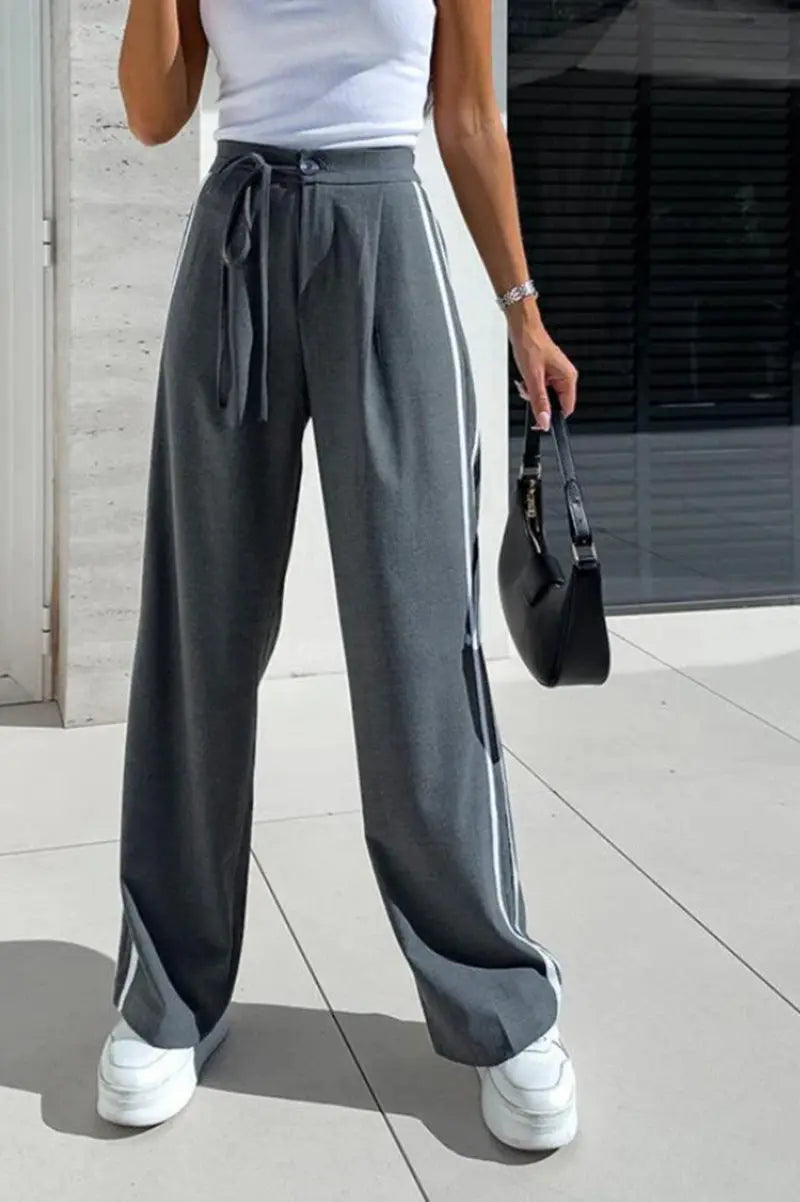LS | Women Sporty Wide Leg Pants Lion Style