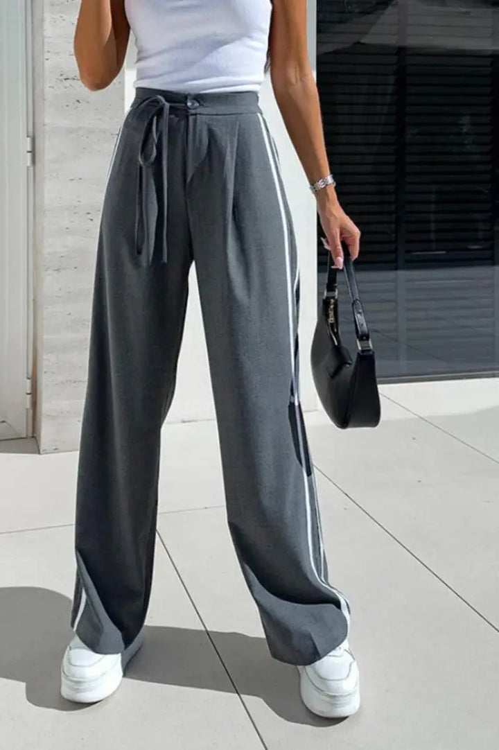 LS | Women Sporty Wide Leg Pants Lion Style