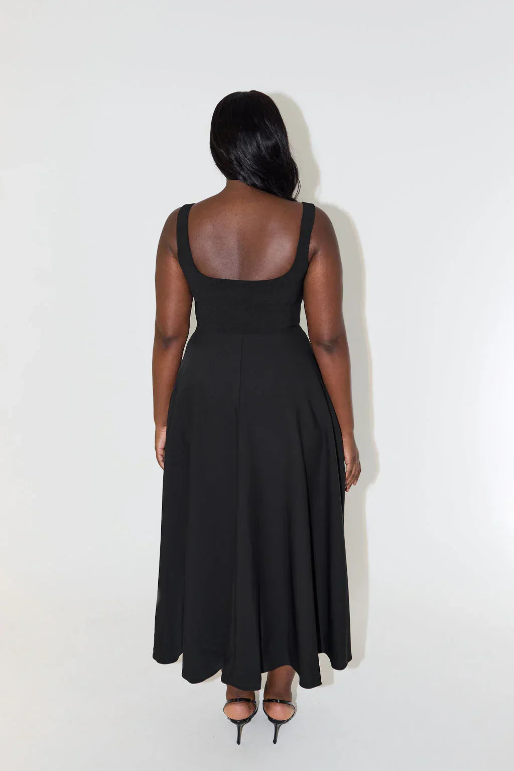 LS | Women Square Neck Maxi Dress Lion Style