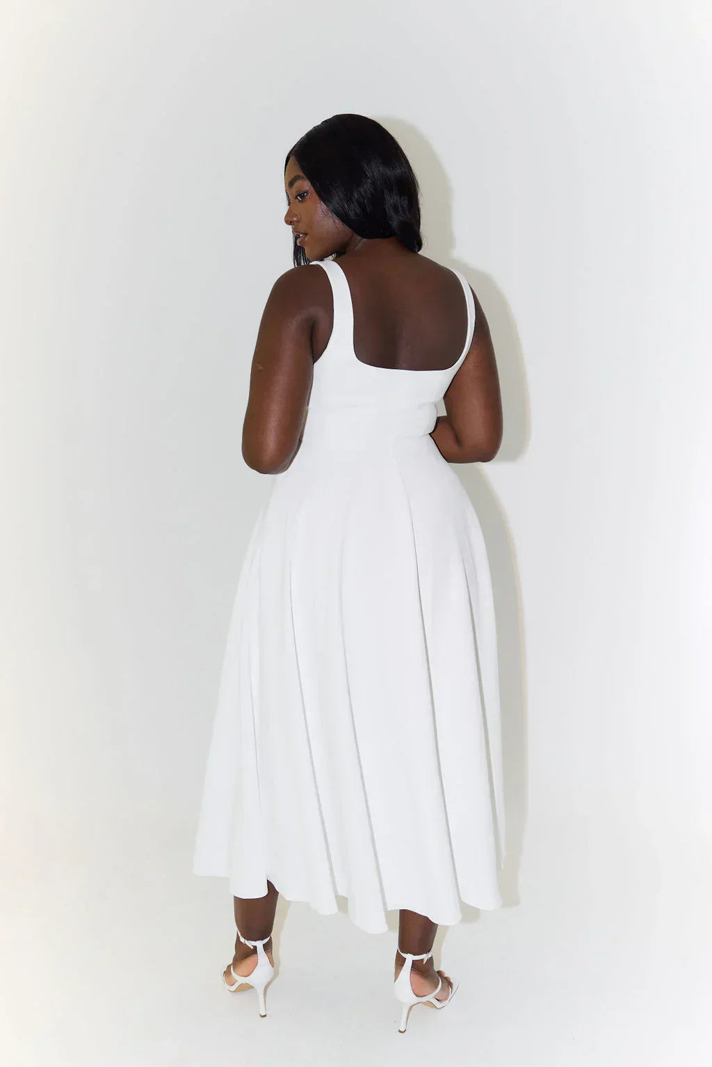 LS | Women Square Neck Maxi Dress Lion Style