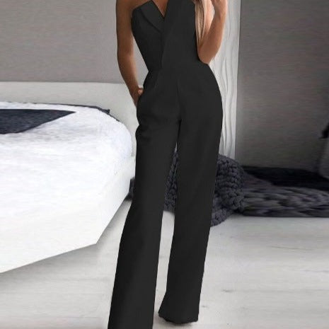 LS | Women Strapless Jumpsuit Lion Style