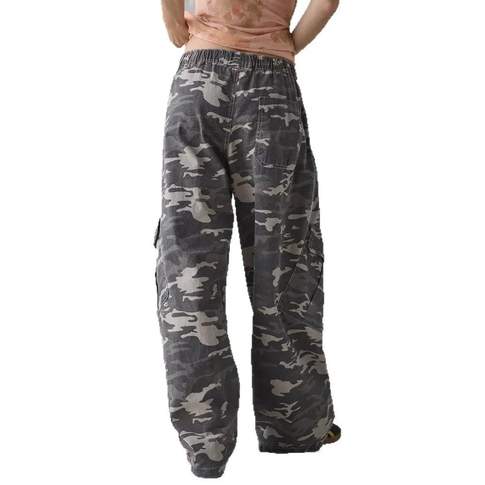 LS | Women Street Camouflage Cargo Pants Lion Style