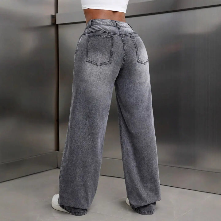 LS | Women Street Style Denim Jean Lion Style