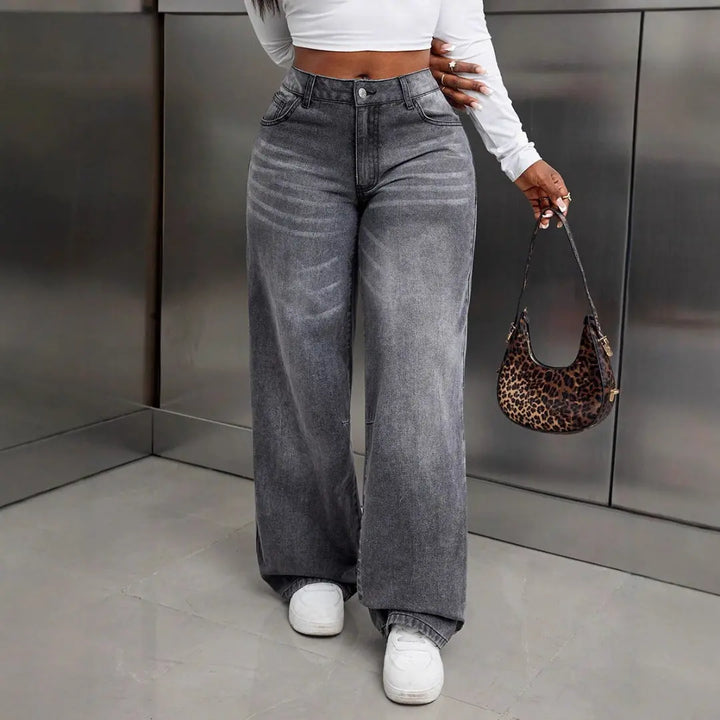 LS | Women Street Style Denim Jean Lion Style