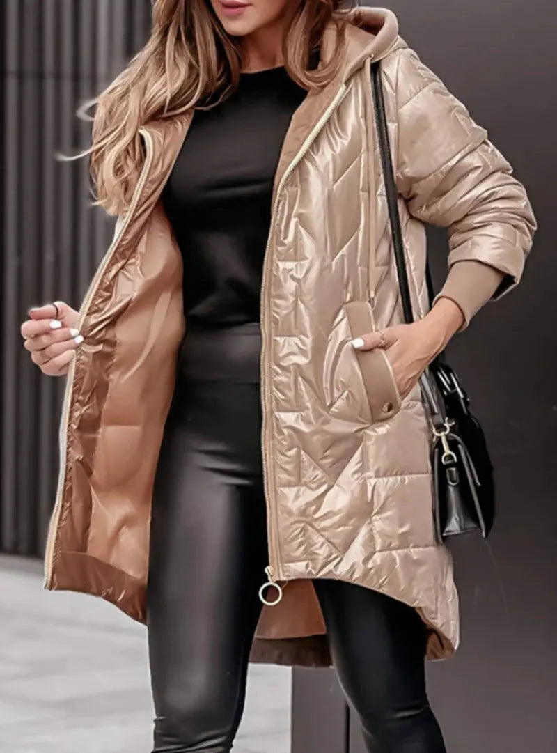 LS | Women Stylish Quilted Jacket Lion Style