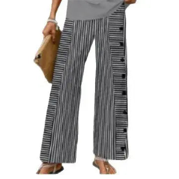 LS | Women Stylish Stripe Pants Lion Style