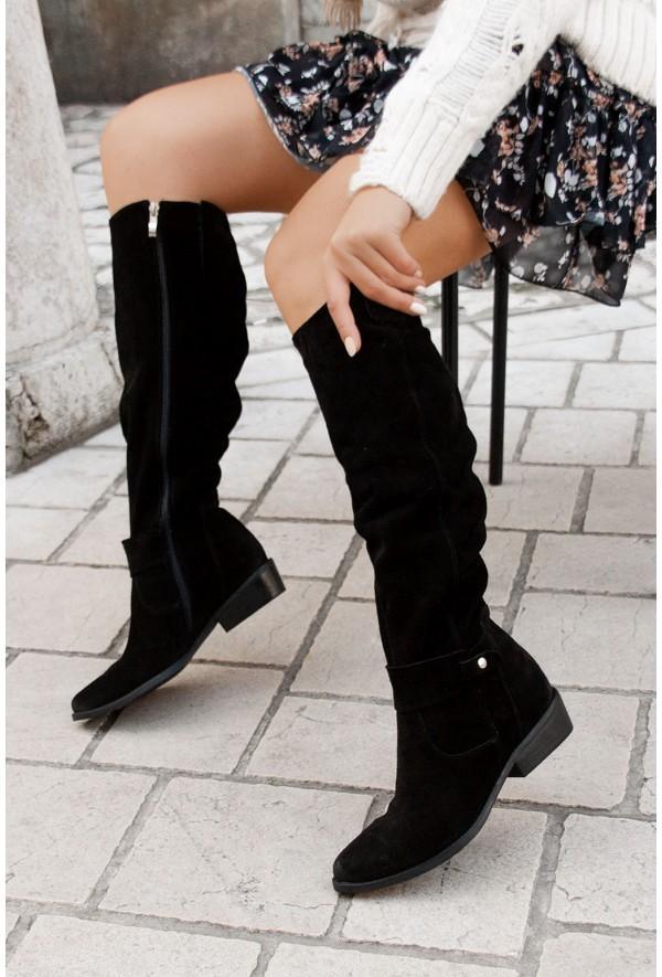 LS | Women Suede Over-The-Knee Boots Lion Style
