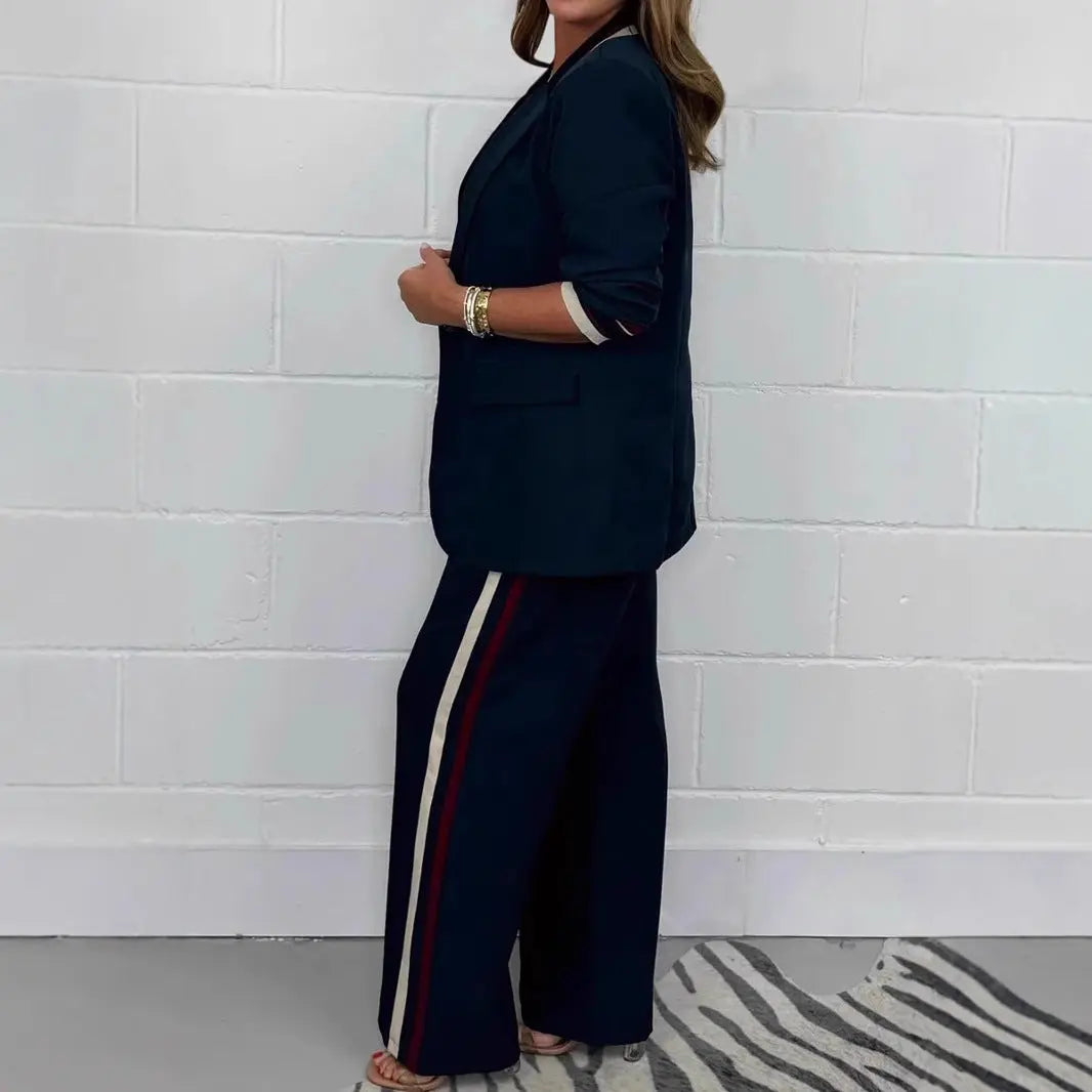 LS | Women Tailored Two Piece Pants Set Lion Style