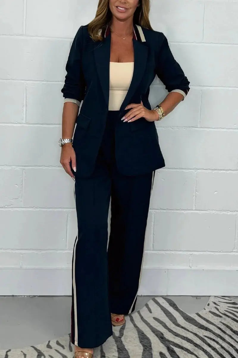 LS | Women Tailored Two Piece Pants Set Lion Style