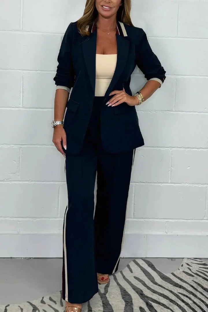 LS | Women Tailored Two Piece Pants Set Lion Style
